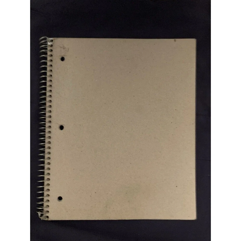 College Ruled Spiral Notebook With Pocket | Blue Front Cover | 26 Sheets